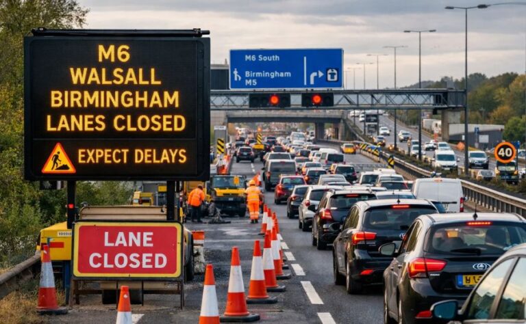 M6 Walsall Birmingham Lanes Closure: Latest Updates and Traffic Tips