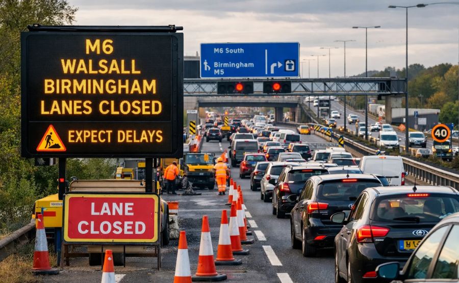 M6 Walsall Birmingham Lanes Closure: Latest Updates and Traffic Tips