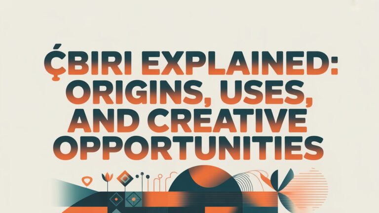 Çbiri Explained: Origins, Uses, and Creative Opportunities